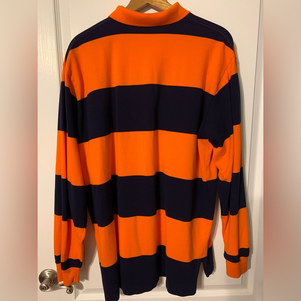 Ralph Lauren Men's Polo in Orange and Black Stripes - Picture 3 of 3